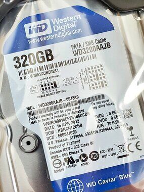 Western Digital 320GB PATA / 8MB Cache Internal Hard Disk Drive